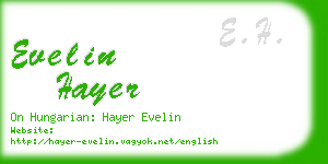 evelin hayer business card